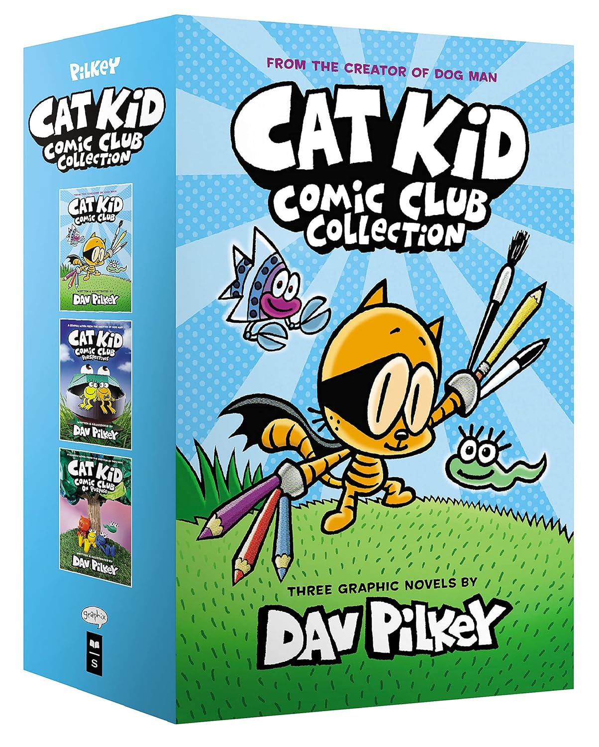 The Cat Kid Comic Club Collection: From the Creator of Dog Man (Cat Kid Comic Club #1-3 Boxed Set) Hardcover – November 29, 2022